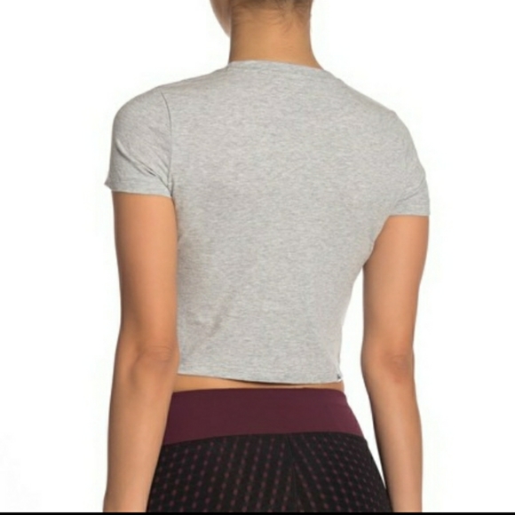 New Women's Puma Tape Pack Logo Cropped Tee - Picture 3 of 5